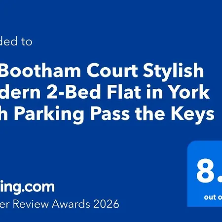 12 Bootham Court Stylish Modern 2-bed Flat In With Parking Pass The Keys Lägenhet